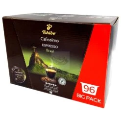 Drinks Discount Store -Drinks Discount Store 4046234860641 tchibo cafissimo espresso brasil 96 big pack